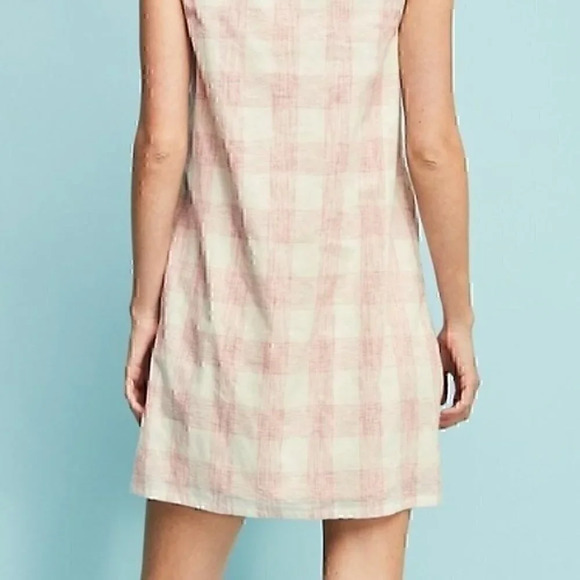 Entro Plaid Embroidered Lace Up Dress - Picture 6 of 6